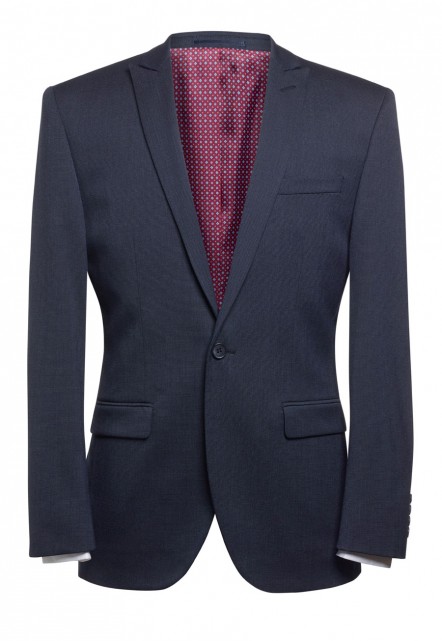 [Test] Gent Slim Fit Jacket Navy Pin Dot